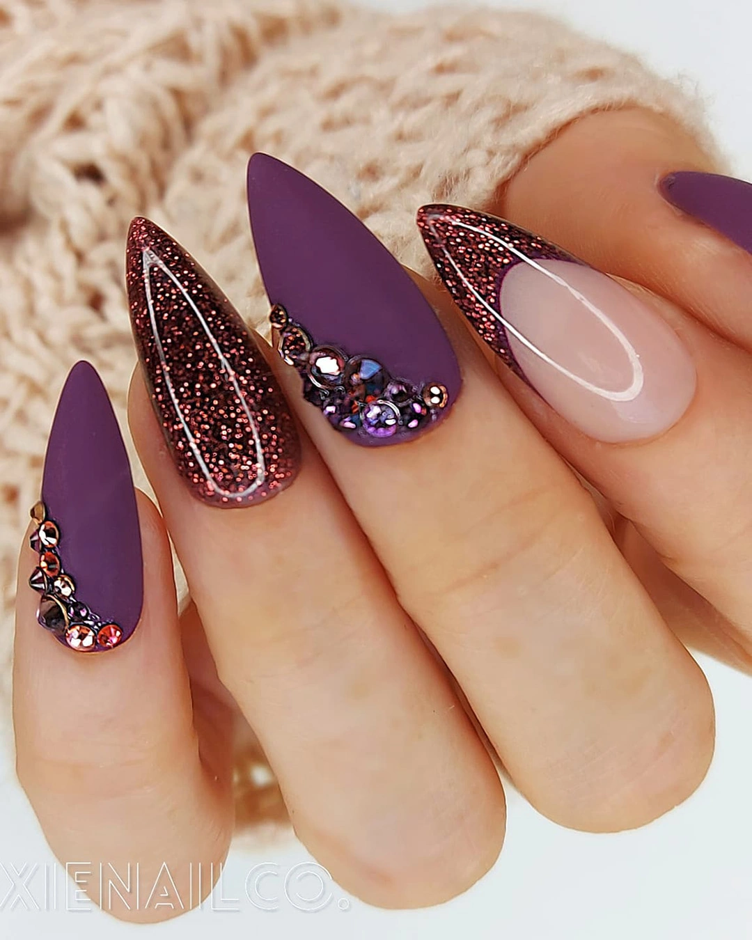 30 Elegant Dark Purple Nail Designs Unleash Your Night