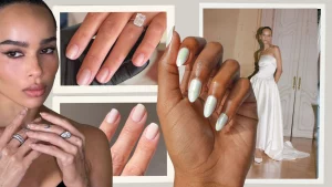33 Delicate Lace Fringe Wedding Nails For Bridal Beauty