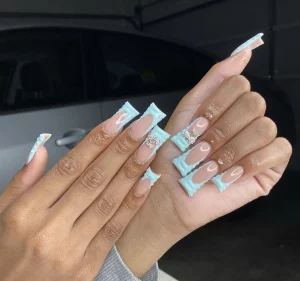 Duck Nail Designs With Pearls 2025: Sparkle Trend