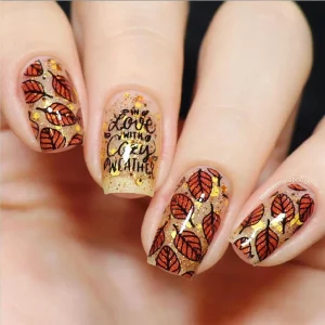 25 Fresh Falling Autumn Leaf Nail Designs For Fall