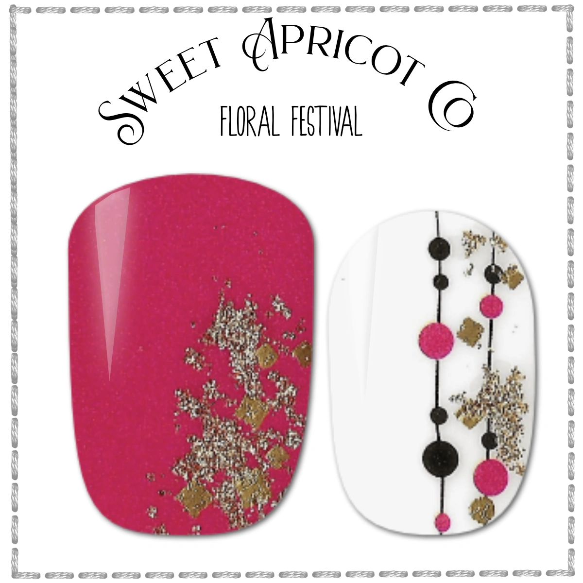 28 Gorgeous Festive Floral Pattern Nails That Sparkle