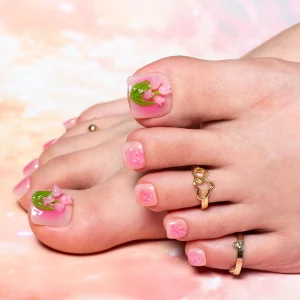 11 Stunning French Toe Nails Pastel Gradient Chic