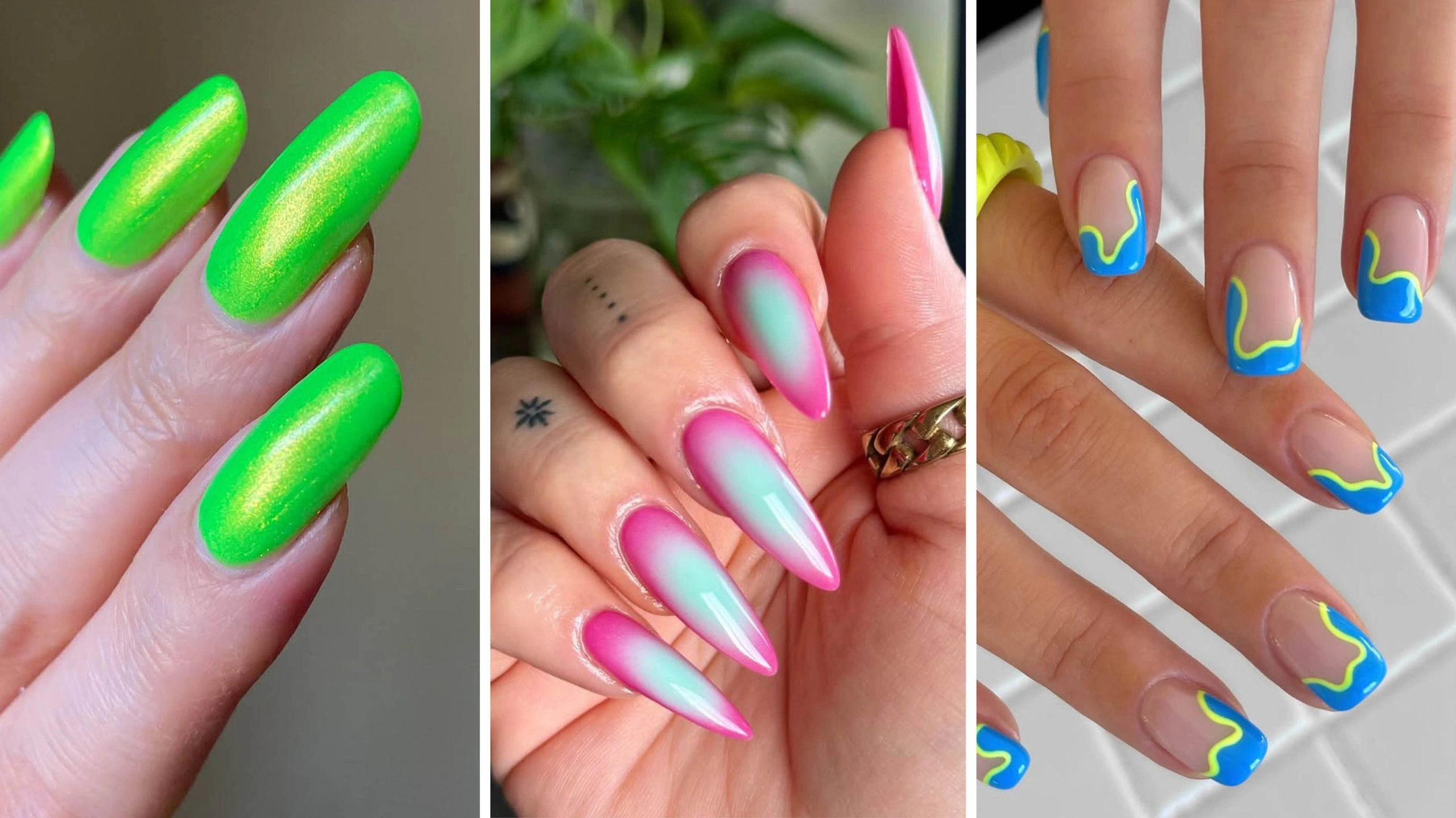 32 Radiant Gel Nail Designs 2025 Neon Burst Of Color