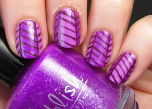 39 Fresh Geometric Stripe Nail Patterns March Trend