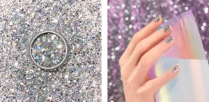 January 2025 Holiday Glitter Nails: Sparkling New Year