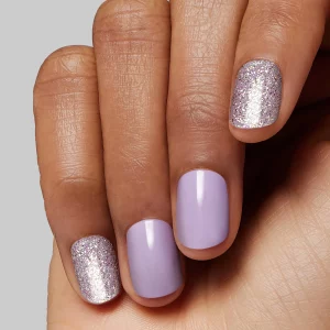 Lilac Nail Sparkles Design – Sparkling Elegance