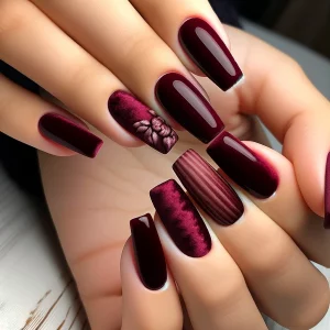 45 Maroon Star Pattern Nail Designs 2025 Trend Guide