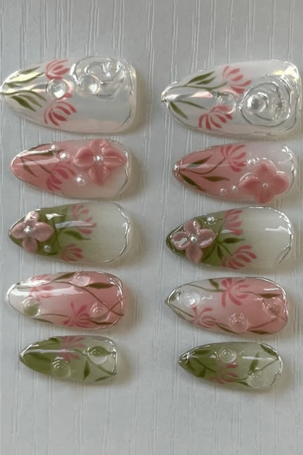 38 Radiant Medium Nail Florals 2025 Trend Bloom Into Beauty