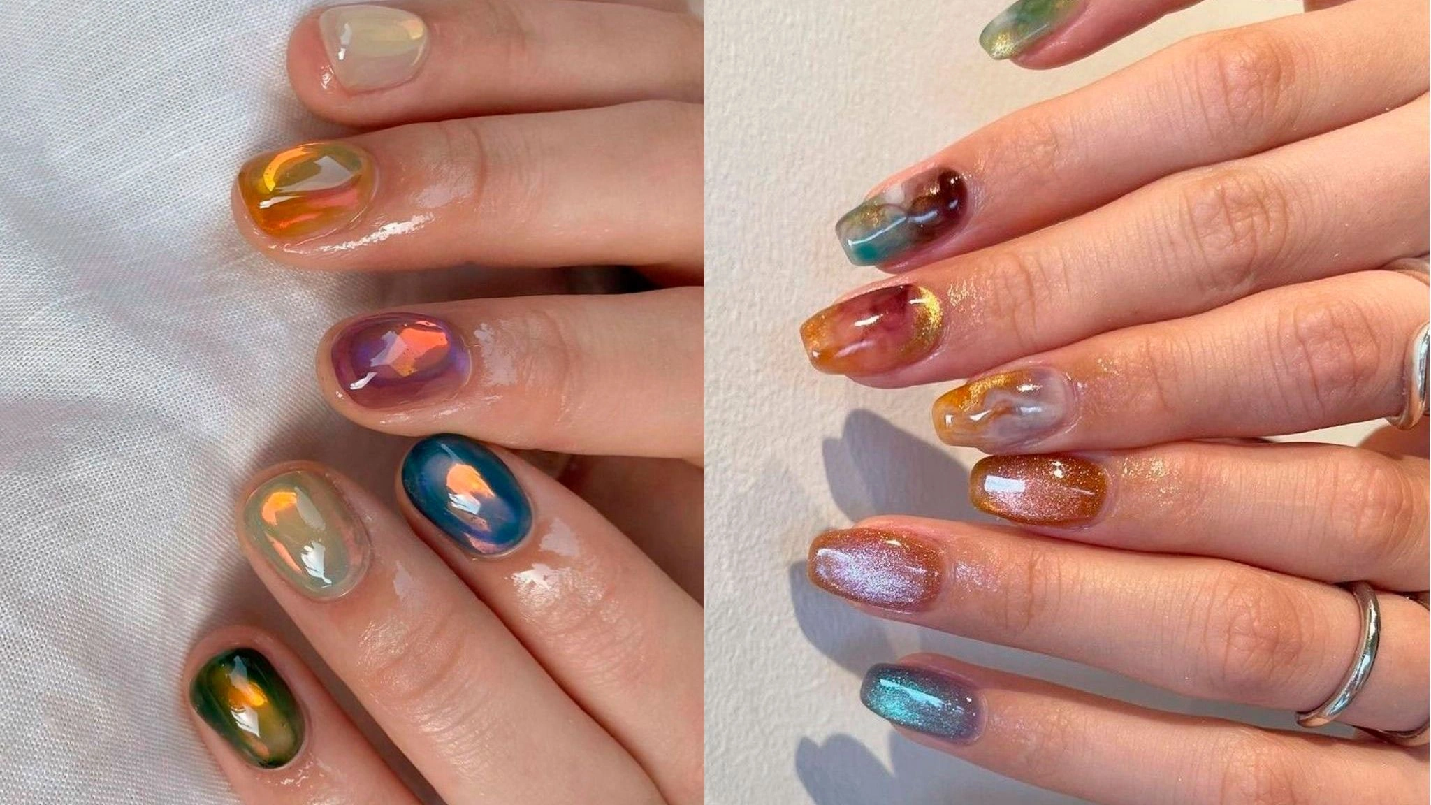 Medium Nail Gemstone Accents