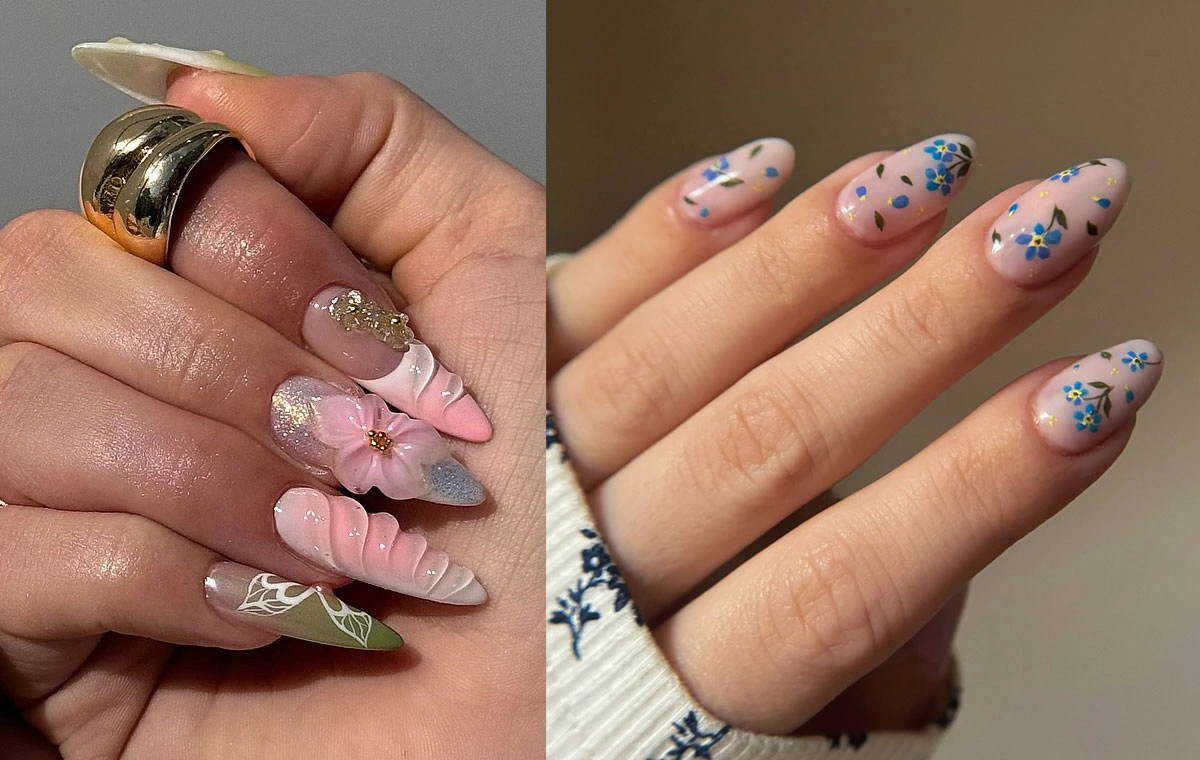 41 Chic Medium Nail Geometric Patterns Trend 2025 Bold