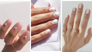 39 Minimalist Pearl Studded Nails: Subtle Elegant Touch