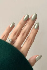 Your Guide To Minimalist Sage Green Nail Trend 2025