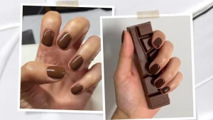 Nail Art Chocolate Glitter 2025 Trend: Rich & Sparkle