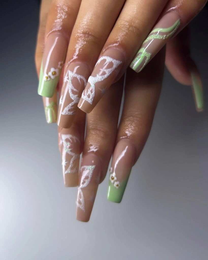 8 Stunning Nail Art Fashion Hijau Sage That Turns Heads