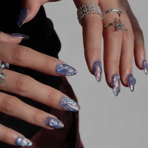 31 Nail Art Navy 2025 Neon Twist Chic