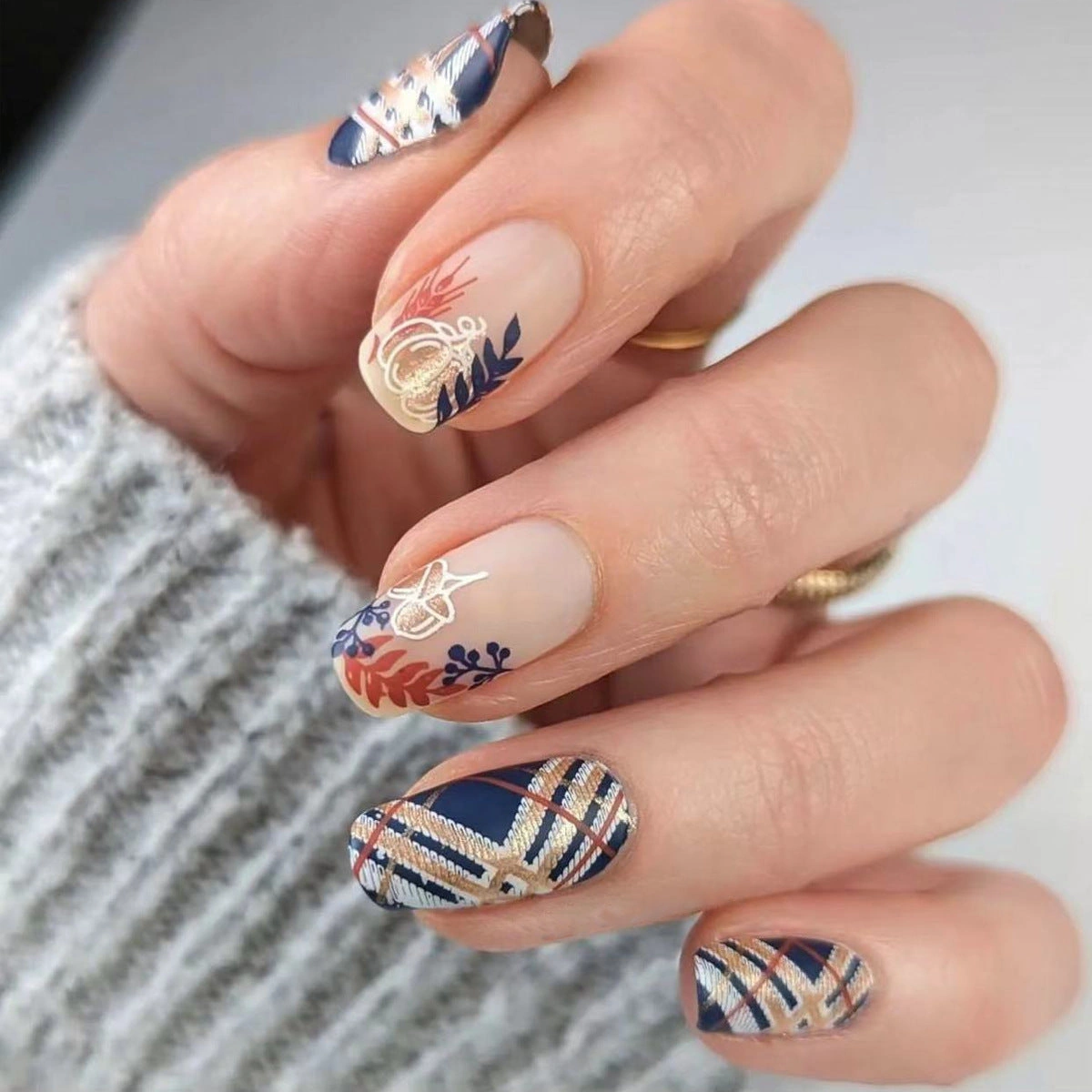 Nail Art Navy