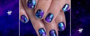 17 Nail Art Navy Ombre Galaxy Creations
