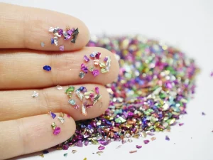 12 Nail Art Ungu Gemstone Glamour