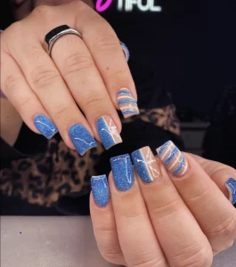 40 Effortless Nail Designs Blue For Everyday Chic