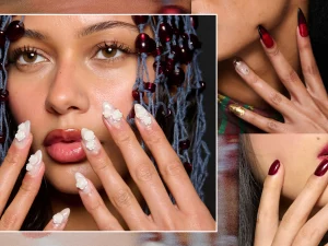 29 Stunning Nails Rouge Gradient Hearts 2025 Trend