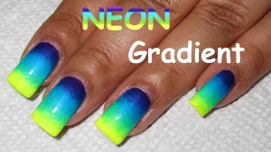 29 Inspiring Neon Gradient Nails Design Ideas