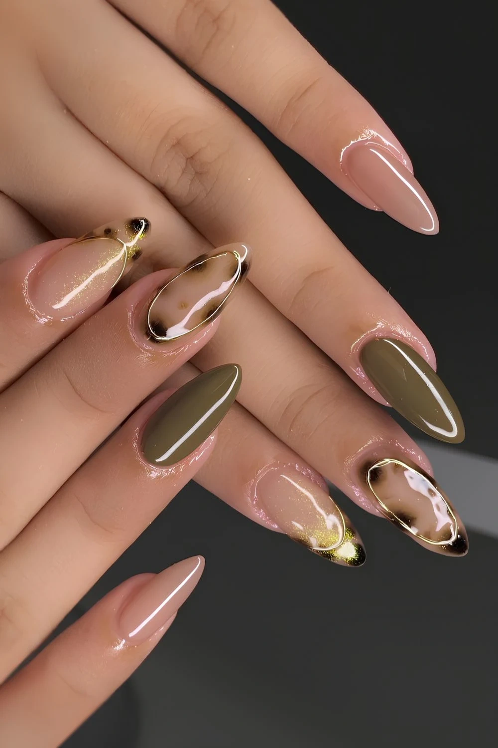 23 Breezy Olive Green Nail Art Summer: Fresh Vibes