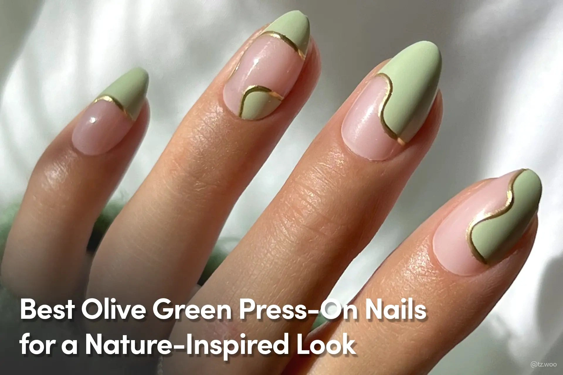 31 Elegant Olive Green Nail Designs That Sparkle