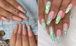 25 Charismatic Ombre Glitter Nails With Iridescent Polish 2025 Glow