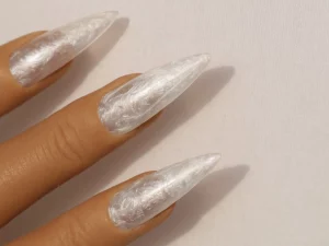20 Elegant Pastel Sunlit Crystals White Nails Glow