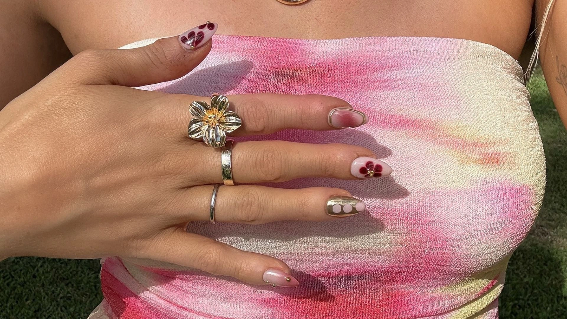36 Stunning Pink Floral Nail Art In 2025 For Lovers