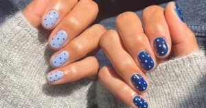 47 Bold Polka Dot Short Nails Trend 2025 Now Trending