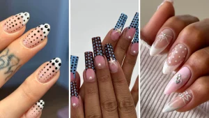 34 Chic Preppy Nail Designs Polka Dot For Daily Style