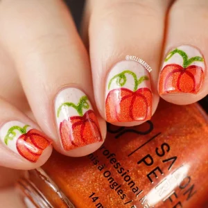 33 Pumpkin Nail Designs 2025 Seasonal Trends