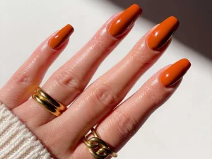 30 Autumnian Pumpkin Spice Nail Art Design