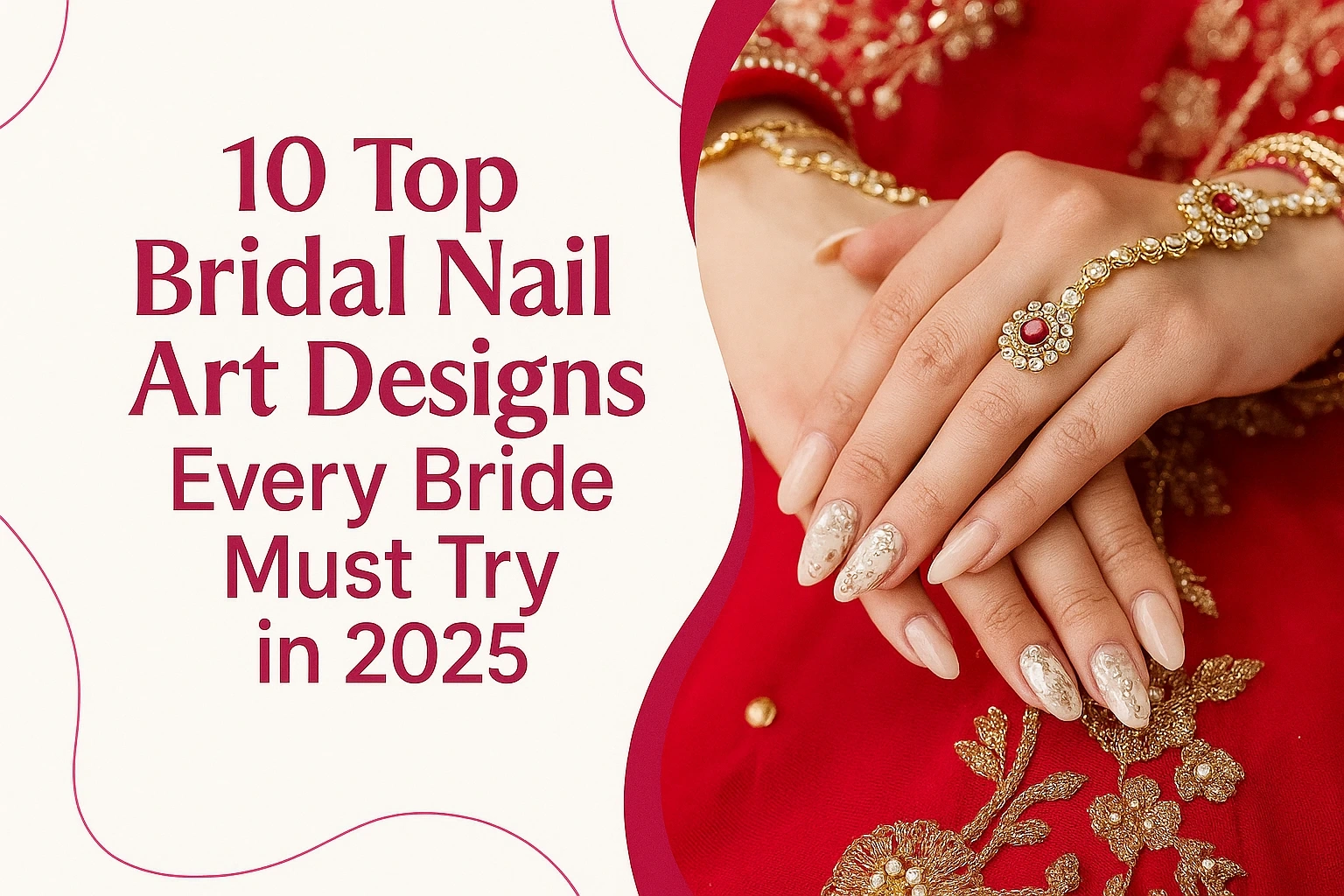 15 Stunning Red Bridal Nail Art Designs For Glamorous Vows