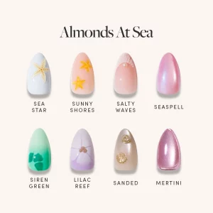 25 Chic Reef Shell Summer Short Nails Trend