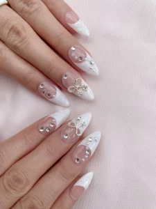 36 Romantic Pearl Wedding Nail Collection Sparkle