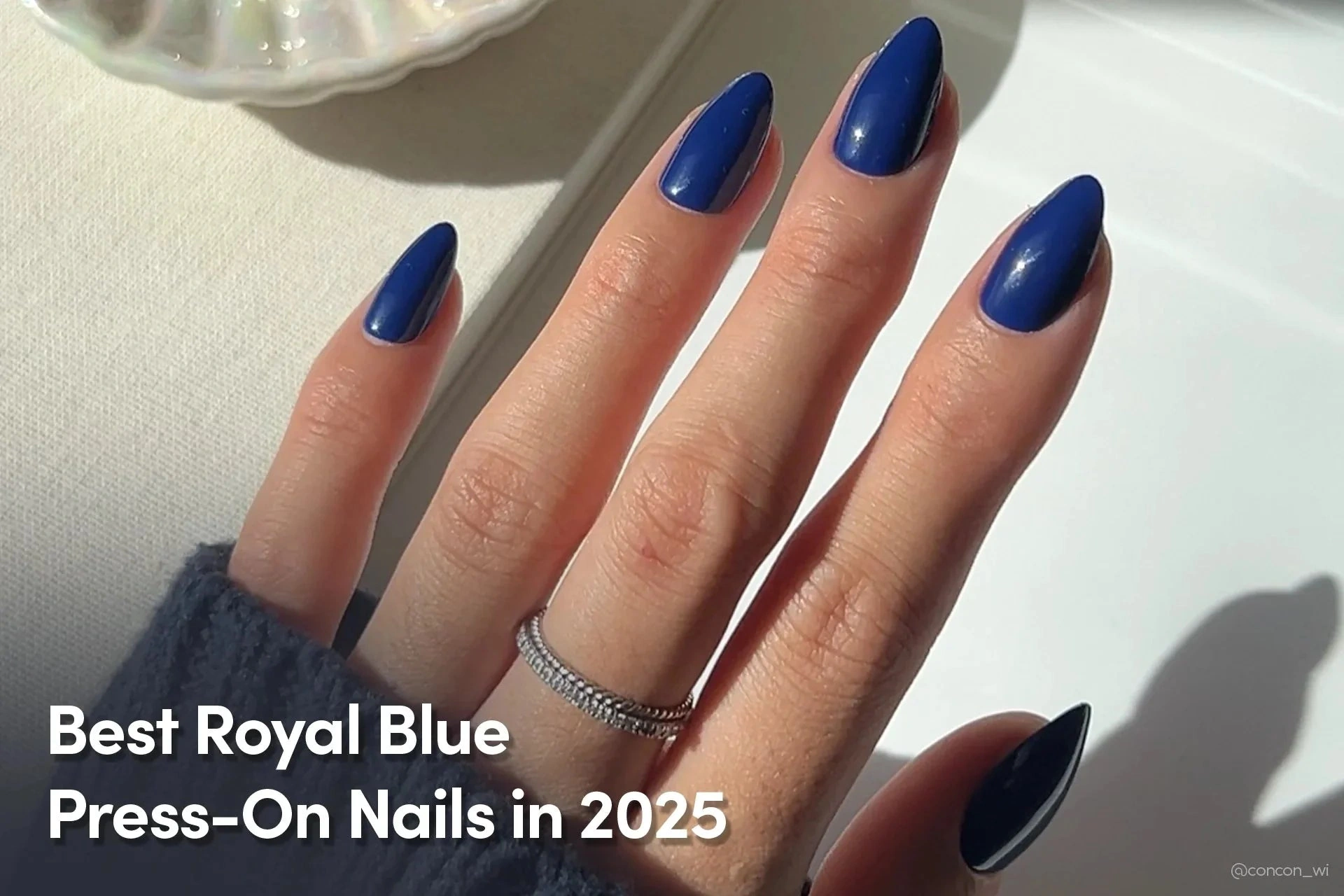 34 Elegant Short Blue Nail 2025 Ion Trendsetter