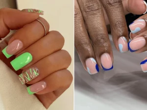 25 Chic Short Square Nail Pastel Gradient Design