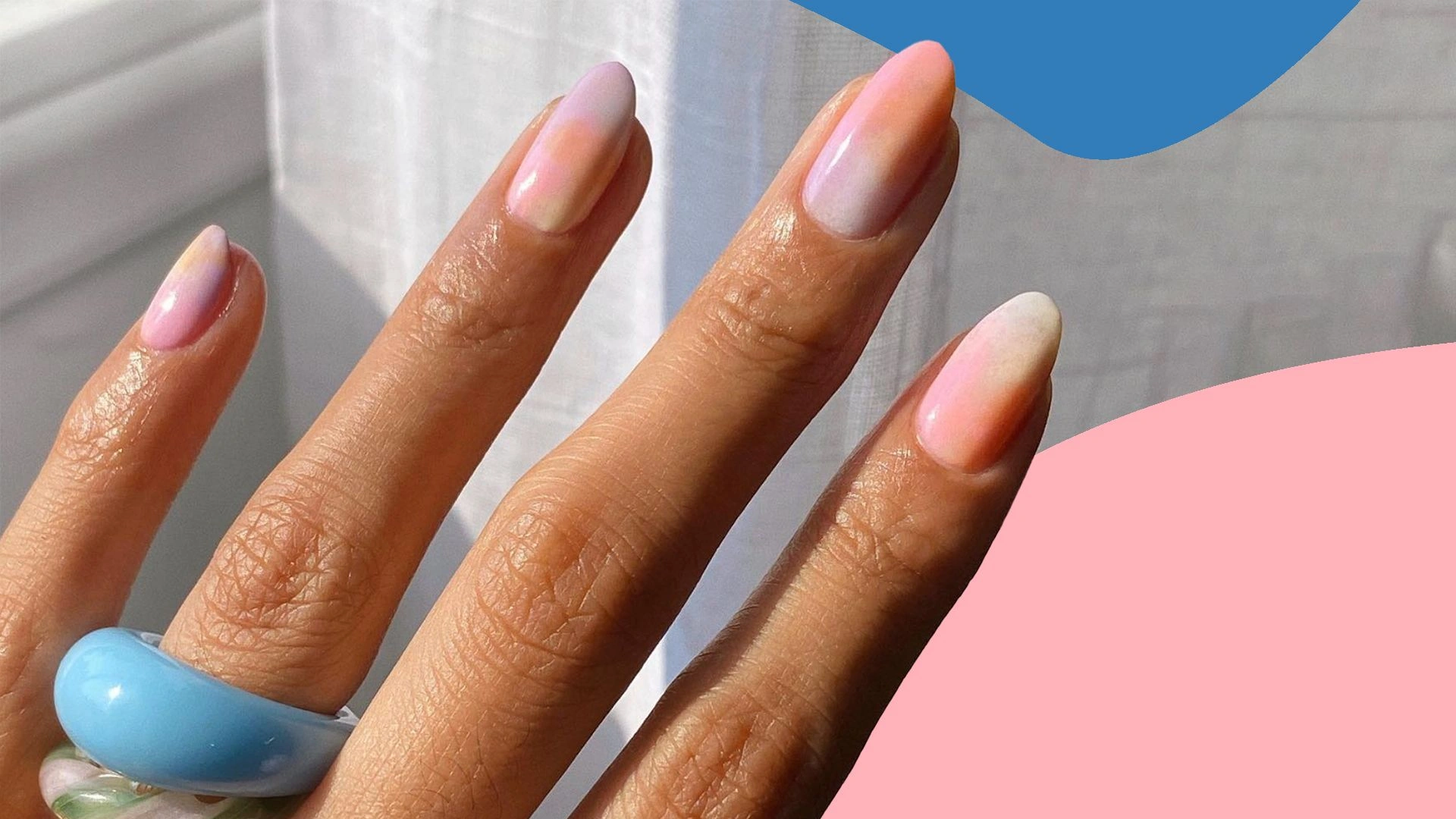 11 Gleaming Silver Ombre Watercolor Nail Art Shines