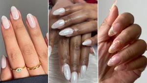 40 Simple Acrylic Nails For Wedding Event: Elegance