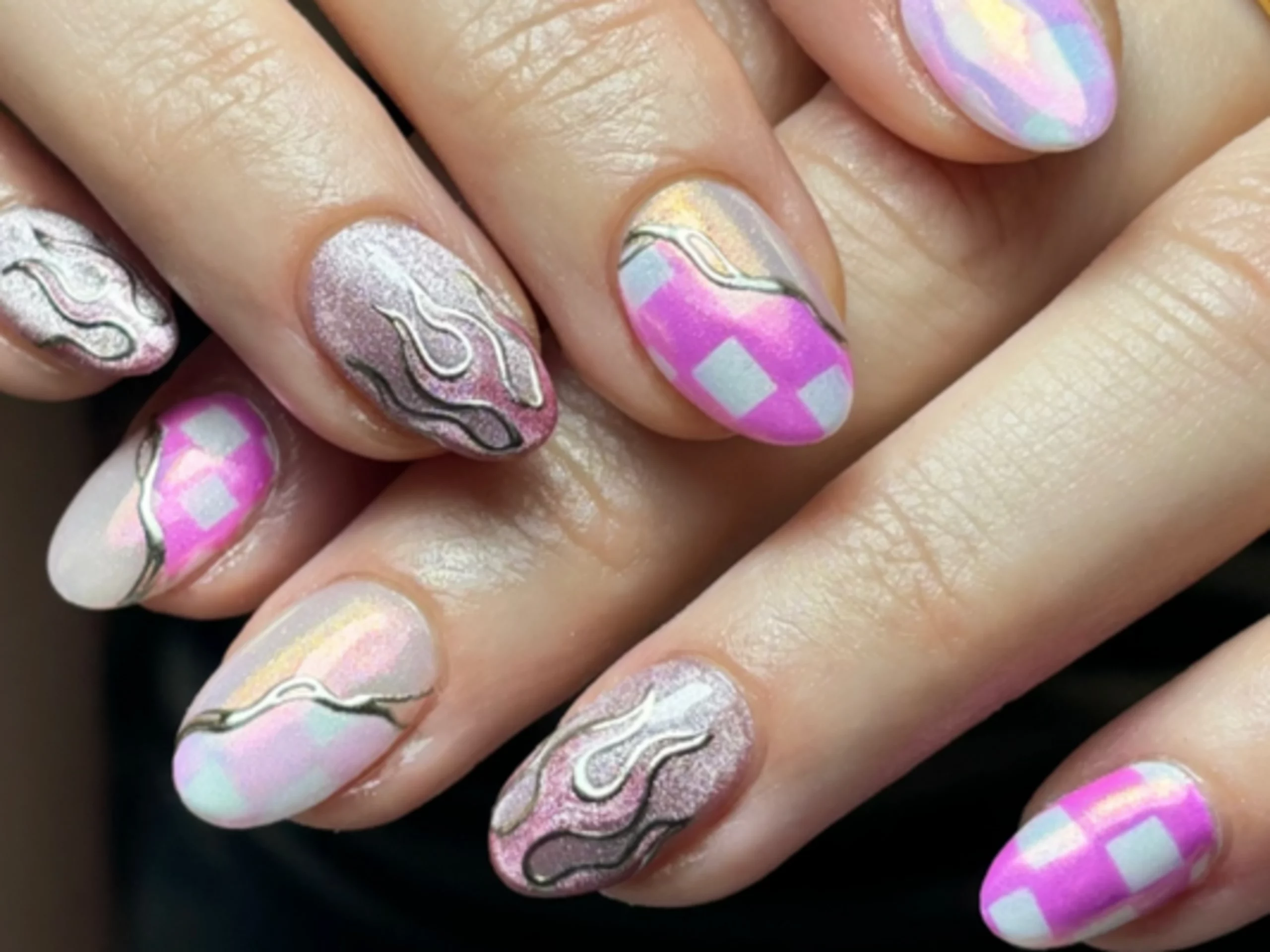 41 Stunning Simple Geometric Nail Designs For Chic