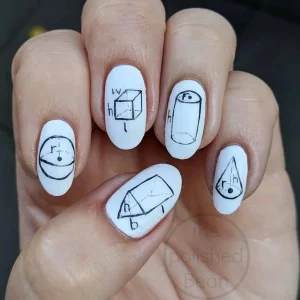 21 Simple Geometric Nail Pattern Trend