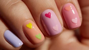 30 Simple Heart Nails 2025 Summer Chic