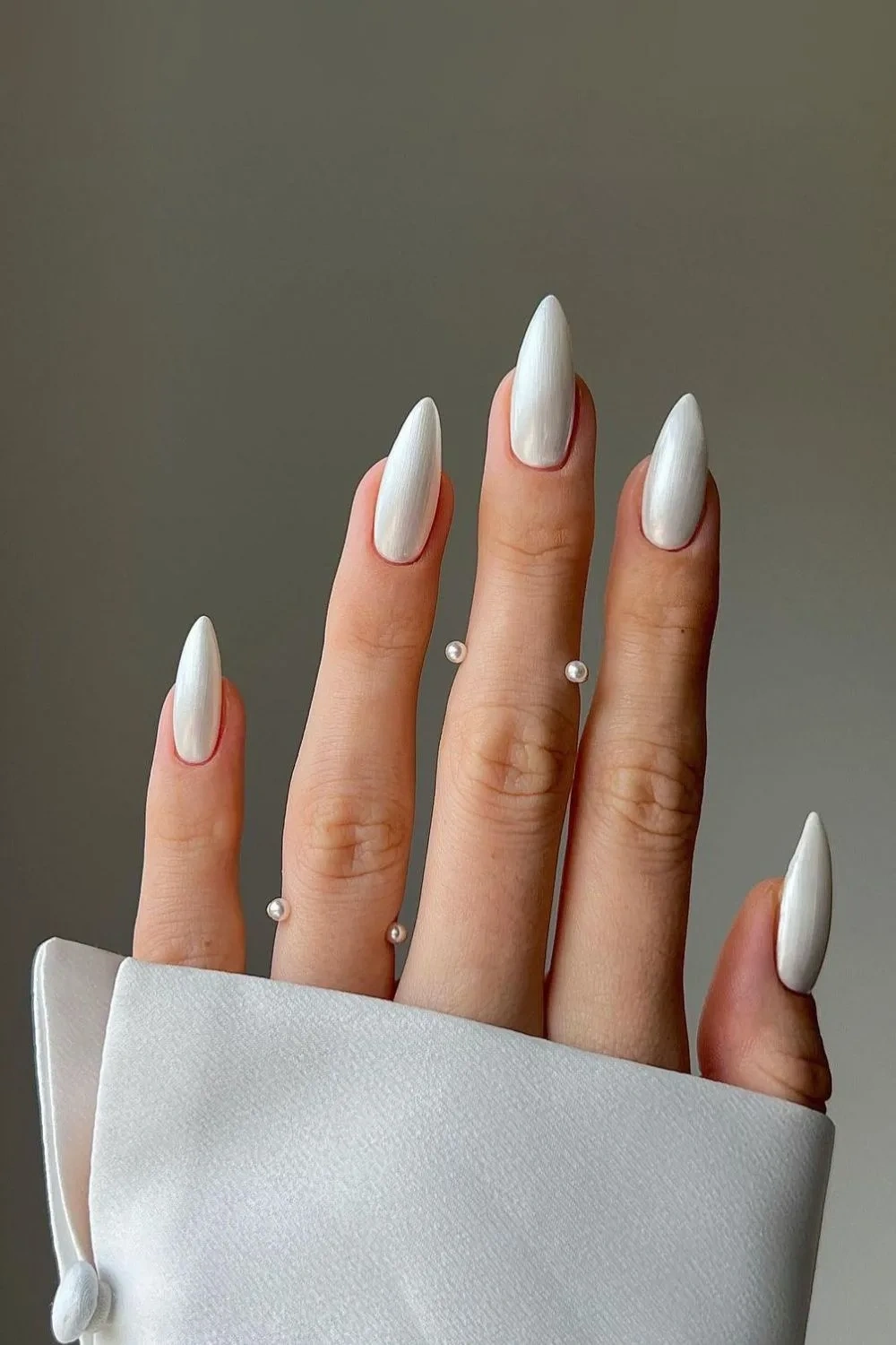 Snowy White Nail Design 2025