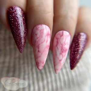 22 Stunning Sparkle Marble 5D Nails Collection