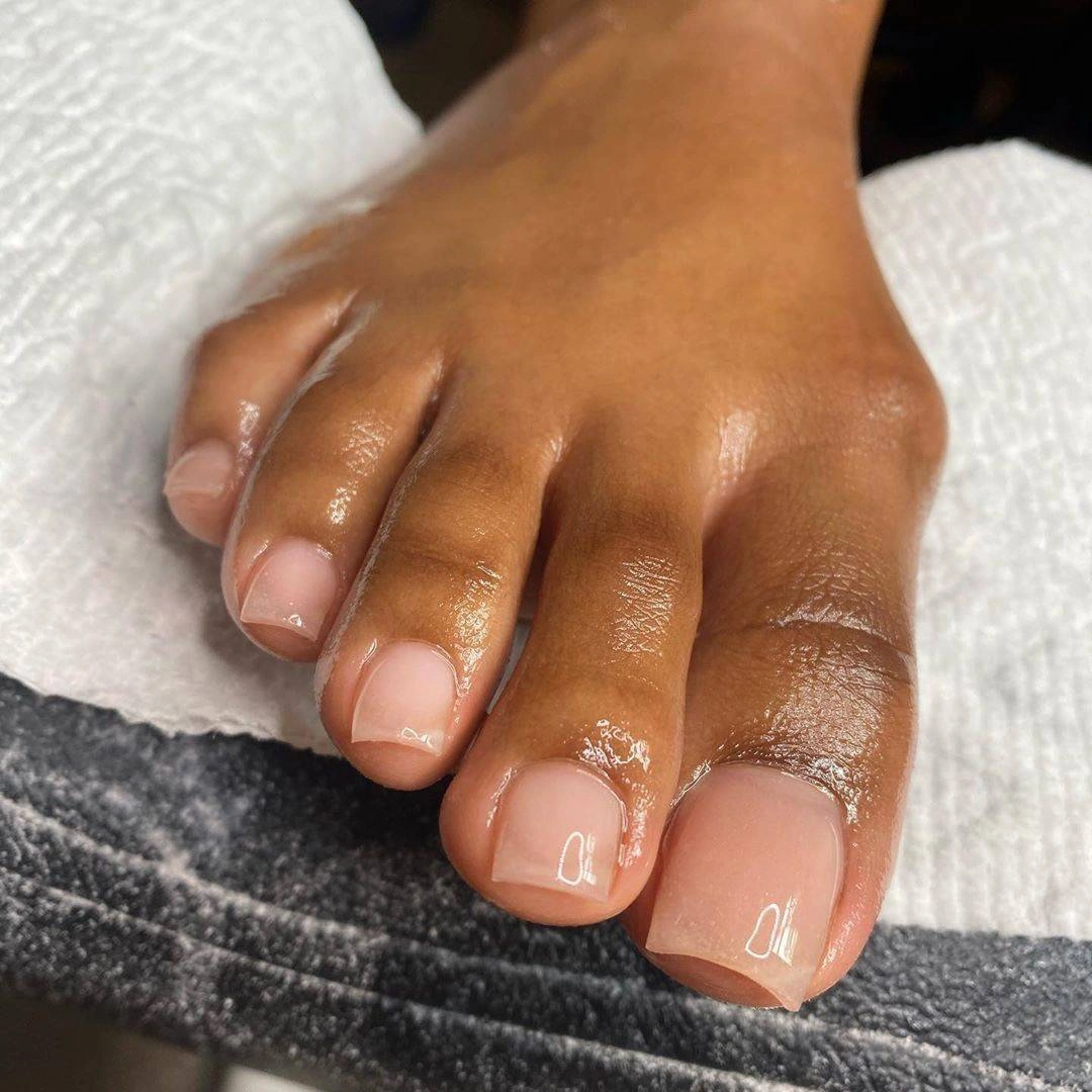 16 Sharp Straight Simple Nail Extensions On Toes: Chic