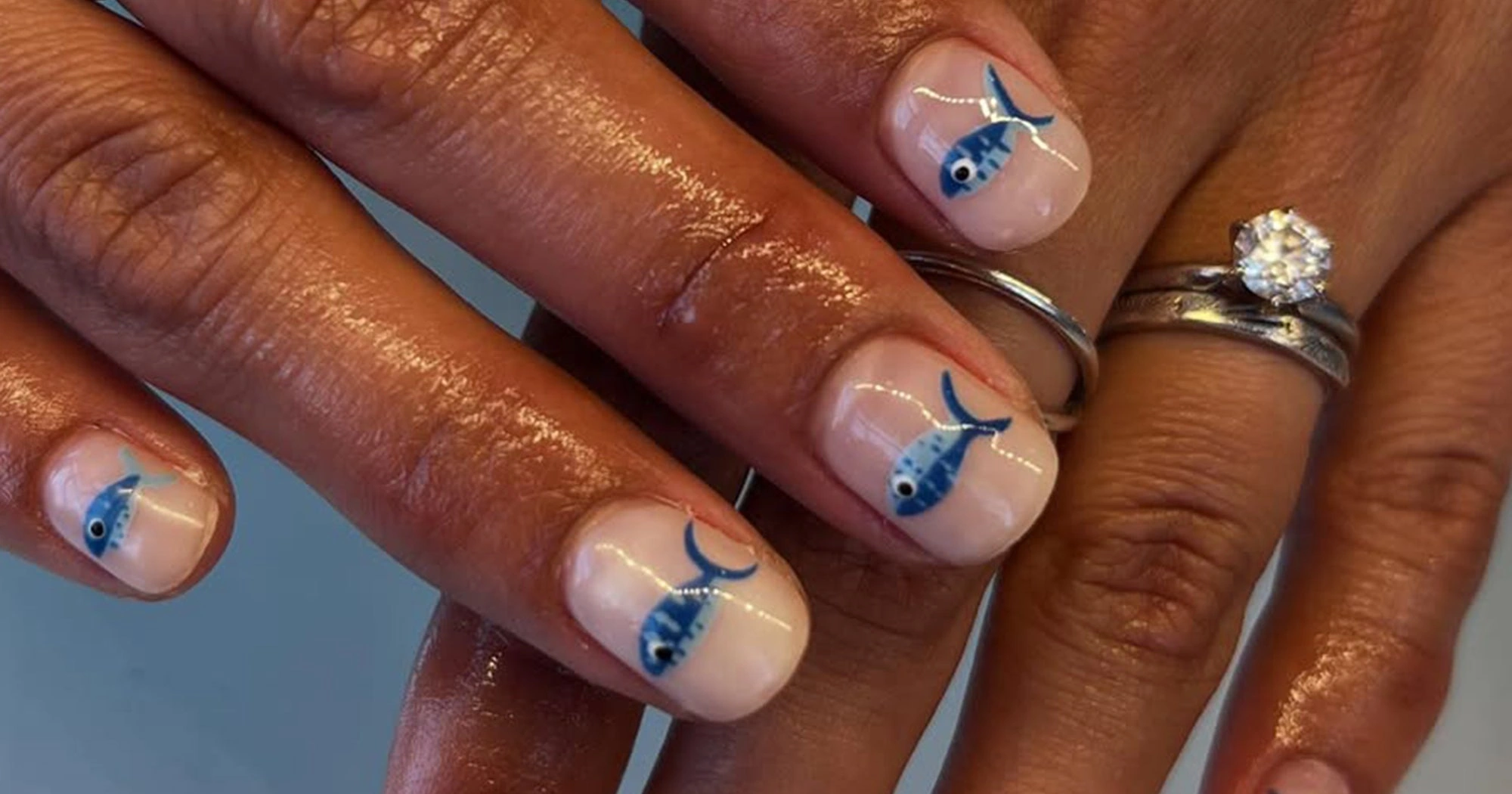 28 Radiant Summer Orange Nautical Stripe Nails Beachy