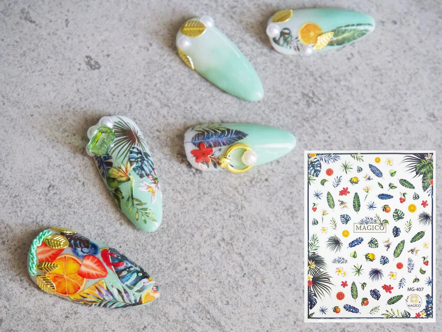 34 Verdant Tropical Jungle Vine Nails: Explore The Wild