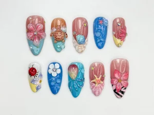 30 Coastal Chic Tropical Sea Shore Nail Designs
